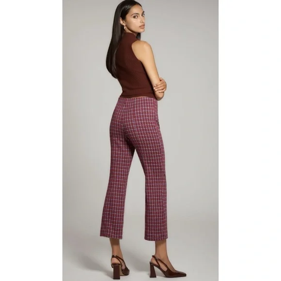 Anthropologie The Margot Plaid Pants M - Picture 8 of 16